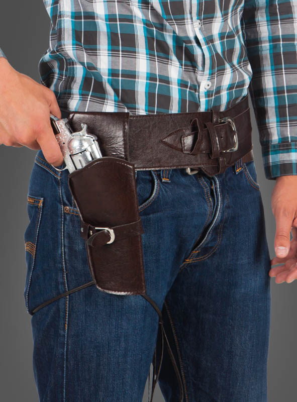 Cowboy Belt and Holster 