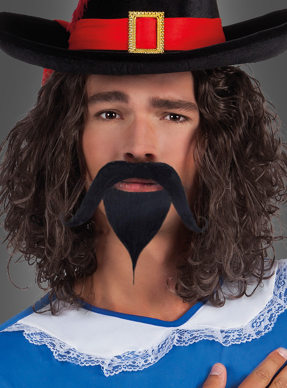 Set Moustache and goatee Musketeer 