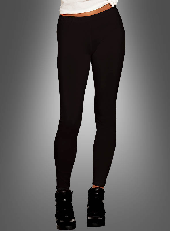Black Leggings Opaque Adult 