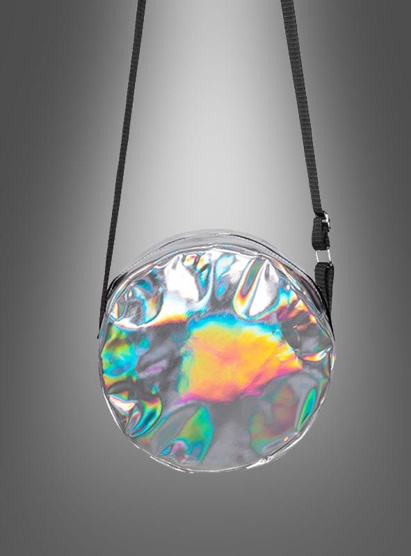 Disco Handtasche 70er Umhängetasche silber 