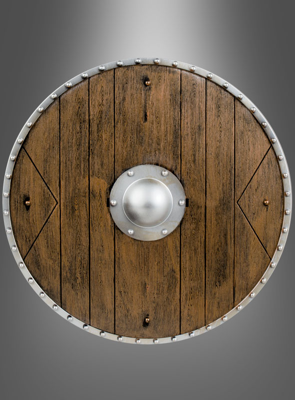 Rundschild 40cm in Holzoptik 