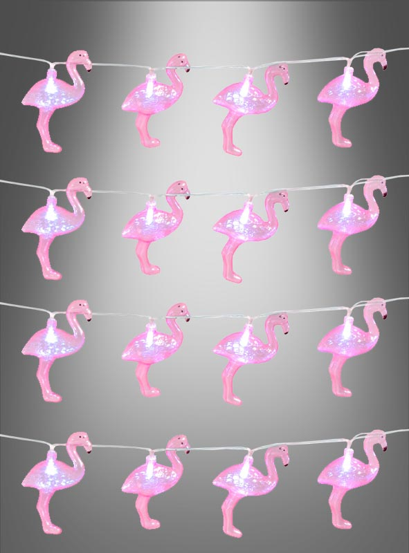 Lichterkette 140cm Flamingo Sommerparty 