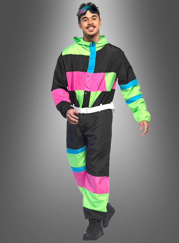 Retro Skianzug mit Brille 