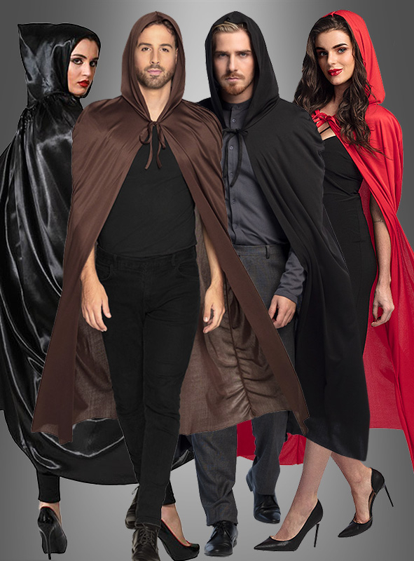 Umhang mit Kapuze in verschiedenen Farben 