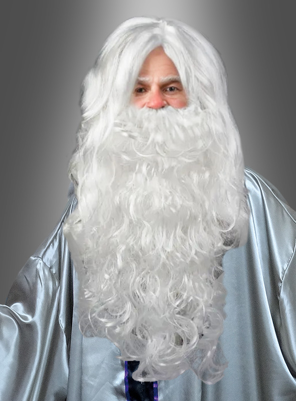 White Wig with Beard 