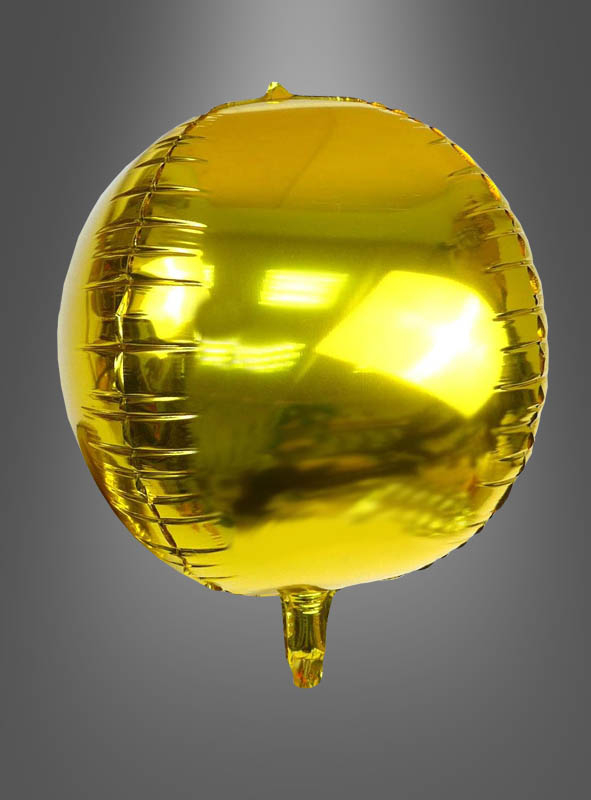 Folienballon Gold Würfelform 