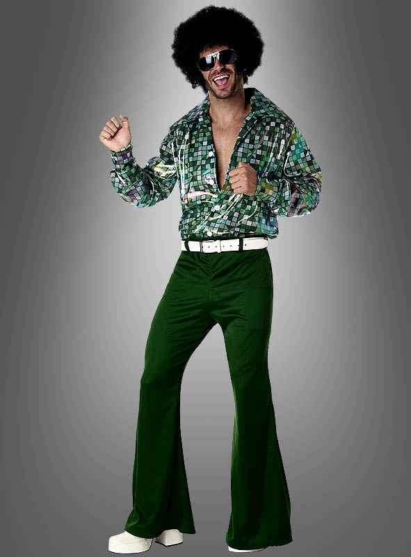 70s Disco Man Tino Costume green shimmering