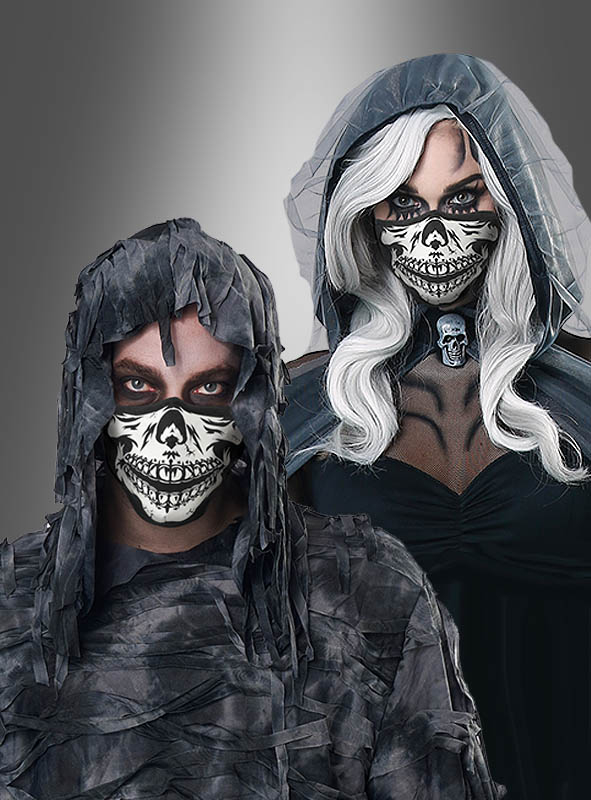 Cotton Skeleton Face Mask Glow in the Dark 