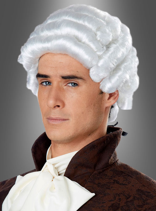 COLONIAL MAN WIG white 