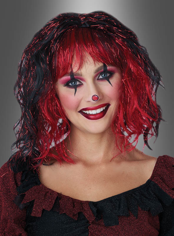 Wig Pilotta with shimmering Highlights black-red 