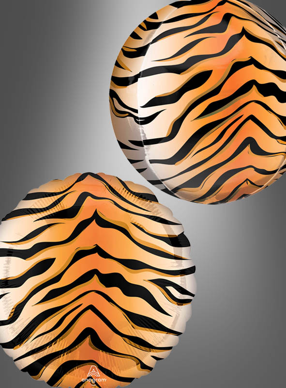 Tiger Folienballon Orbz Kugel oder Scheibe 