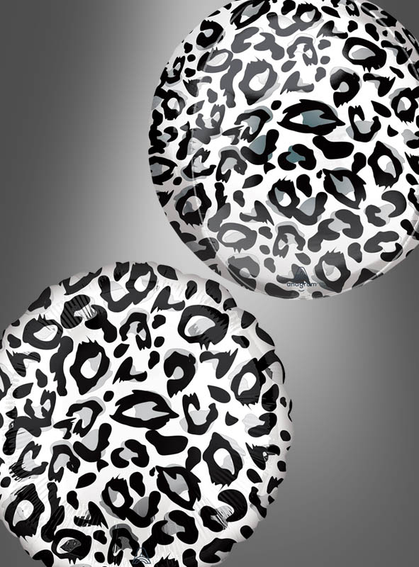 Snow Leopard Foil Balloon Orbz or Disc 