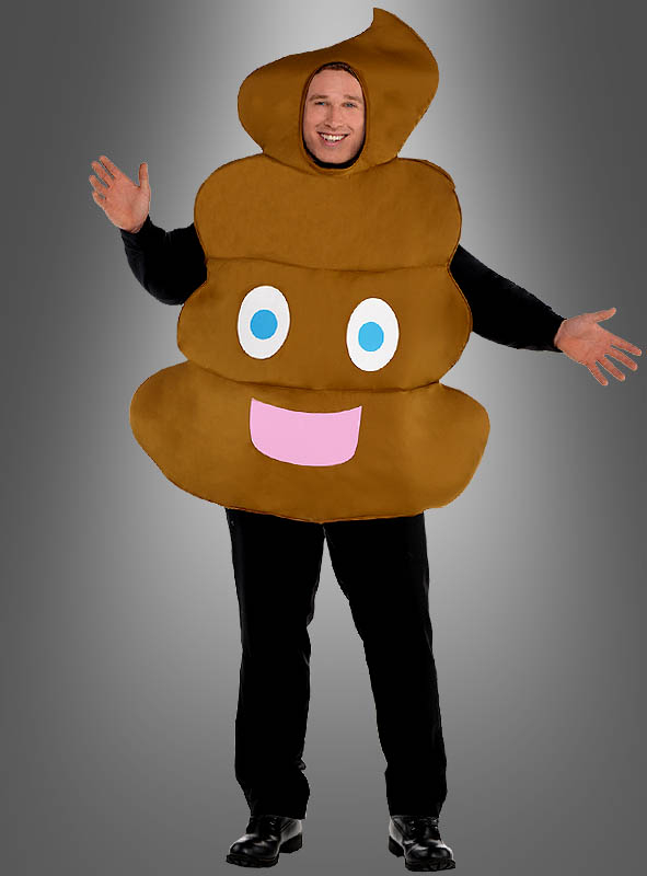 Emoji Kacke Spaßkostüm für Herren