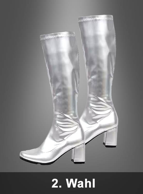 2. Wahl - Disco Stiefel silber 40 
