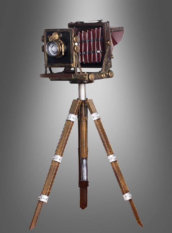 Deko Fotokamera mit Stativ 60 cm