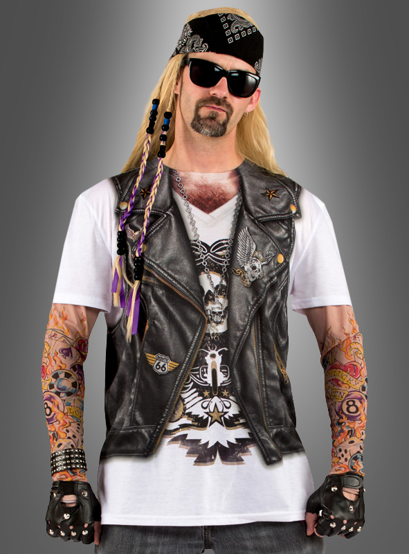 Tattoo Shirt Herrenkostüm für Karneval bei Kostümpalast Tattoo Shirt Herrenkostüm für Karneval bei Kostümpalast