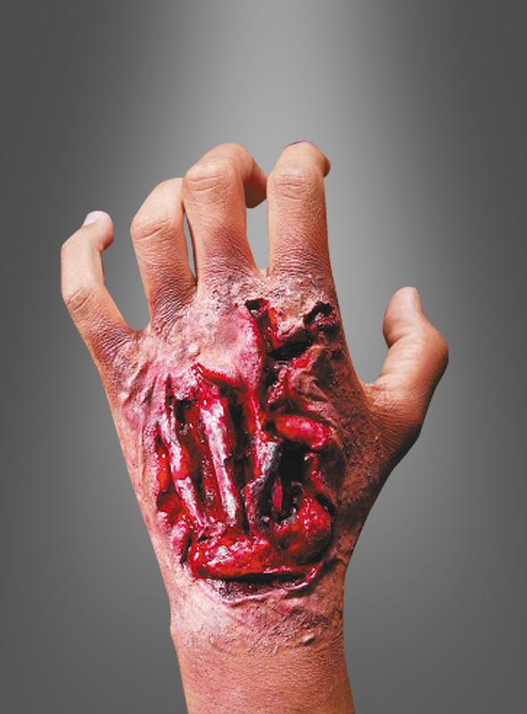 Latex Wunde aufgerissene Hand