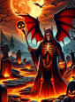 Devil in Hell Wall Decoration 100x185cm Halloween 