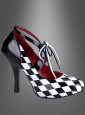 Harlekin Schachbrett Schuhe Clown 