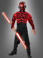 Darth Maul Kinderkostüm deluxe mit Muskeln 