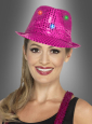 Trilby Hat with LED pink 