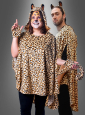 Plush Leopard Poncho Adult XS-5XL 