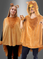 Lion Poncho with Soft Plush XS-5XL 