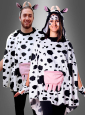 Cow Poncho with Udder Bag XS-5XL 