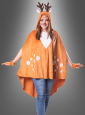 Plush Deer Poncho Adult XS-5XL 