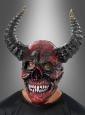 Red Demon with Horns Full Mask 