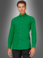 Grünes Langarm Hemd 