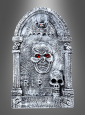 Grabstein Totenkopf mit Fledermaus 56cm 