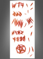 Tattoo Pentagramm Slashs Makeup 
