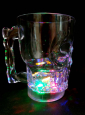 Totenkopf Krug 500ml mit Henkel und LED 