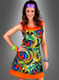 Buntes Kleid Wirbelmuster 