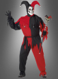 XXL Halloween Jester Costume Adult black-red 