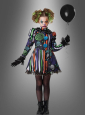 Neon Nightmare Clown Costume Girl 