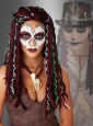 Rasta Perücke für Voodoo Kostüme 