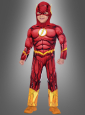 Flash Kostüm mit Muskeln für Kinder 