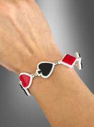 Product image 2 of the product “Las Vegas Poker Bracelet silver ”