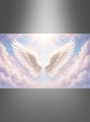 Product image 2 of the product “White Angel Wings Fabric Background 170x200cm ”