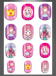 Artikelbild 2 des Artikels “Kleine Prinzessin Kinder Nägel selbstklebend, 12 Stück “