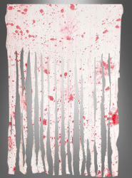 Artikelbild 2 des Artikels “Halloween Vorhang blutig oder schwarz Blutig|115 x 150 cm“