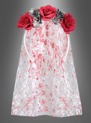 Product image 2 of the product “Horror Bride Tiara with Veil ”