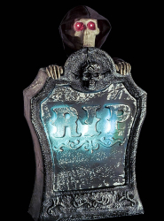 Artikelbild 2 des Artikels “Grabstein mit Skelett, Licht & Ton 40cm “