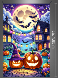 Product image 2 of the product “Child friendly Halloween Town Wall Deco 120x185cm ”