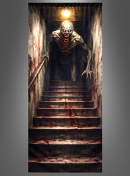 Artikelbild 2 des Artikels “Zombie auf Kellertreppe Stoffbanner 80x200cm “