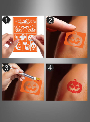 Artikelbild 2 des Artikels “Make-up Schablone Halloween Hexe 14x20 cm “