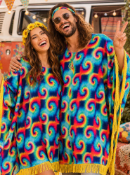 Artikelbild 2 des Artikels “Hippie Poncho im Batiklook Unisex “