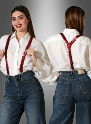 Artikelbild 2 des Artikels “Rote Pailletten Hosenträger für Damen und Herren “